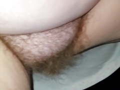 Hairy pussy, big tits, lotion, tight girdle